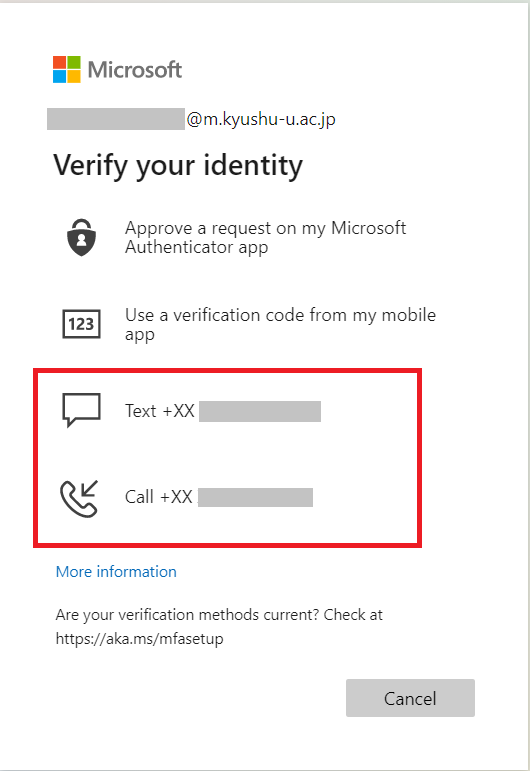 Select alternative method