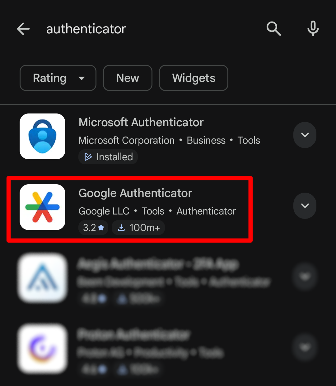 Install app
