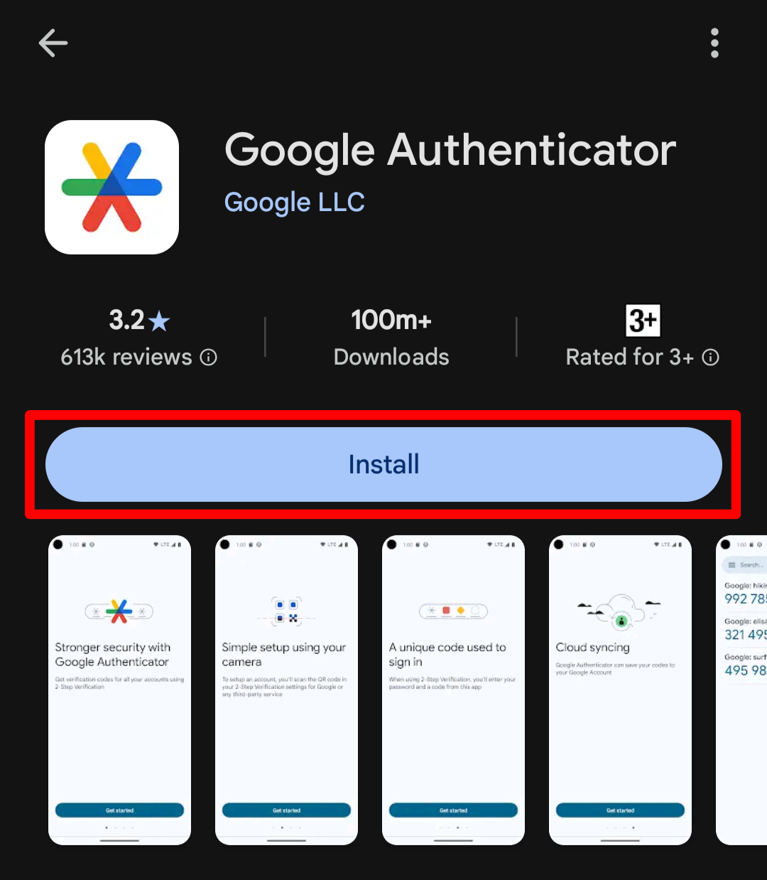 Install app