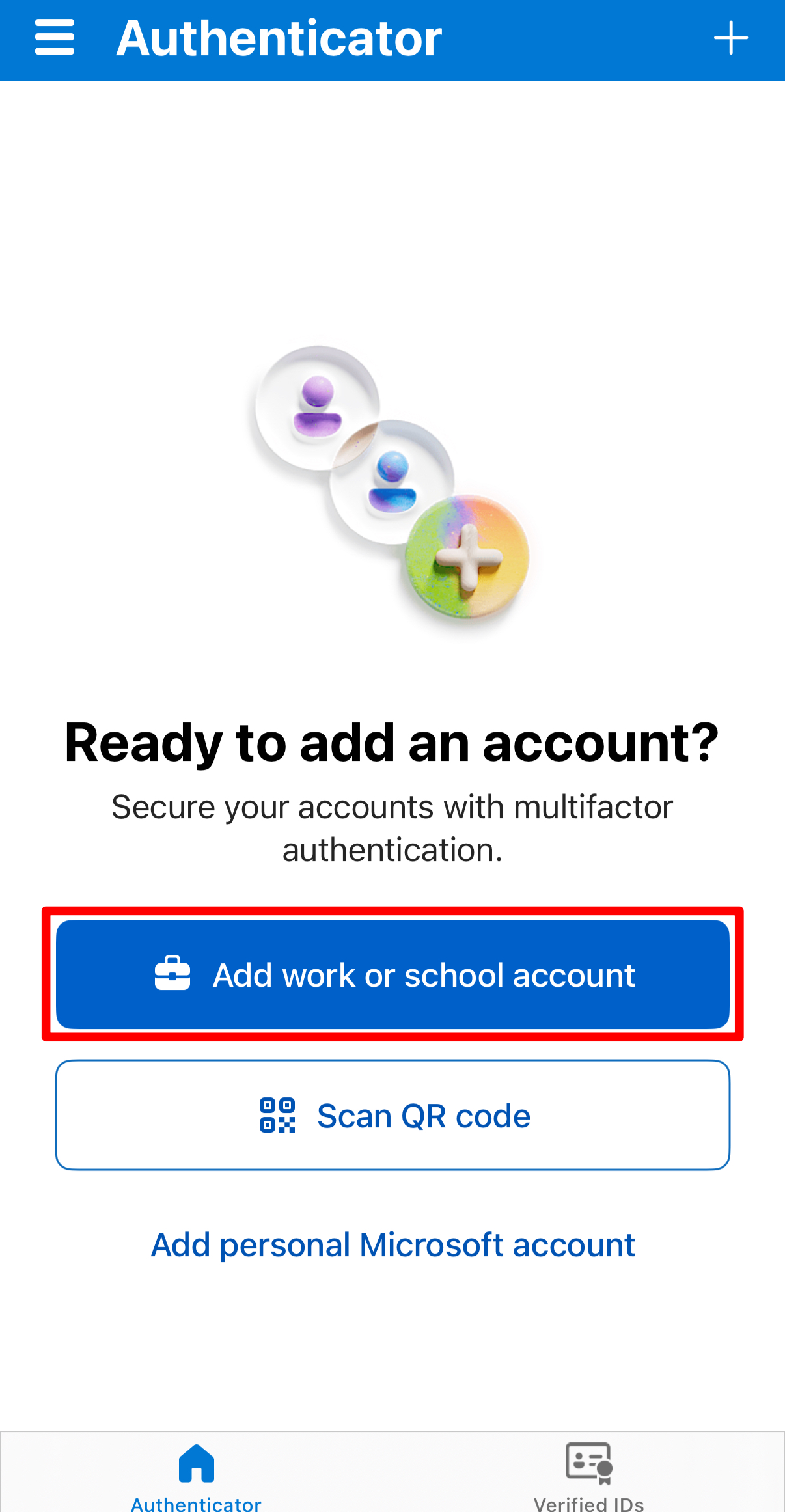 Add work or school account