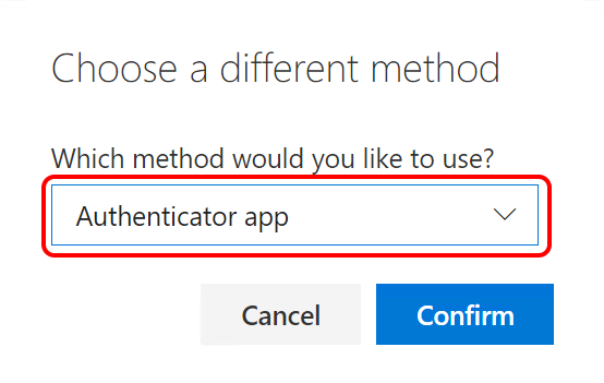 Choose a different method