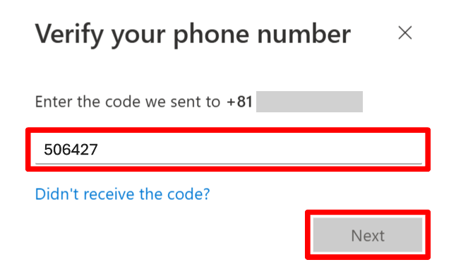 Enter a code