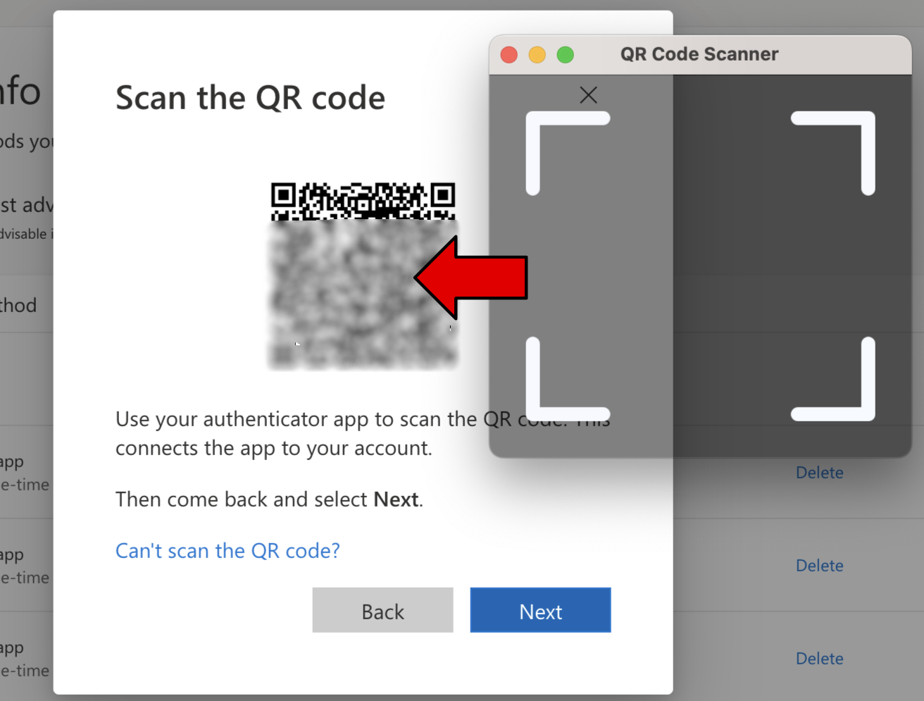 Scan the QR code