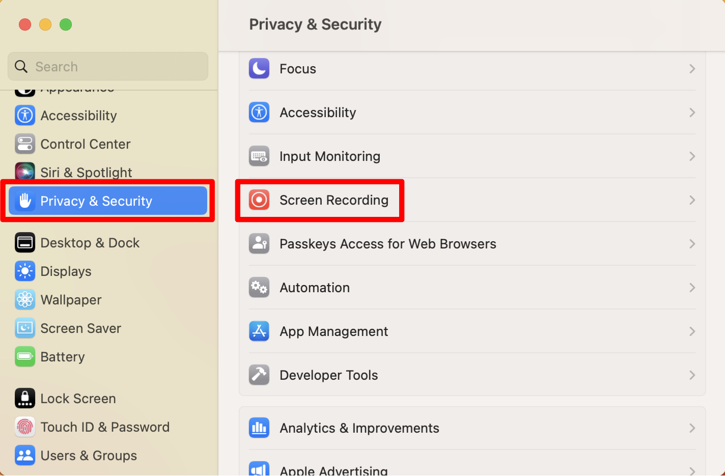 Privacy & Security