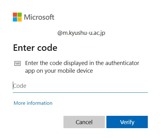 Enter code